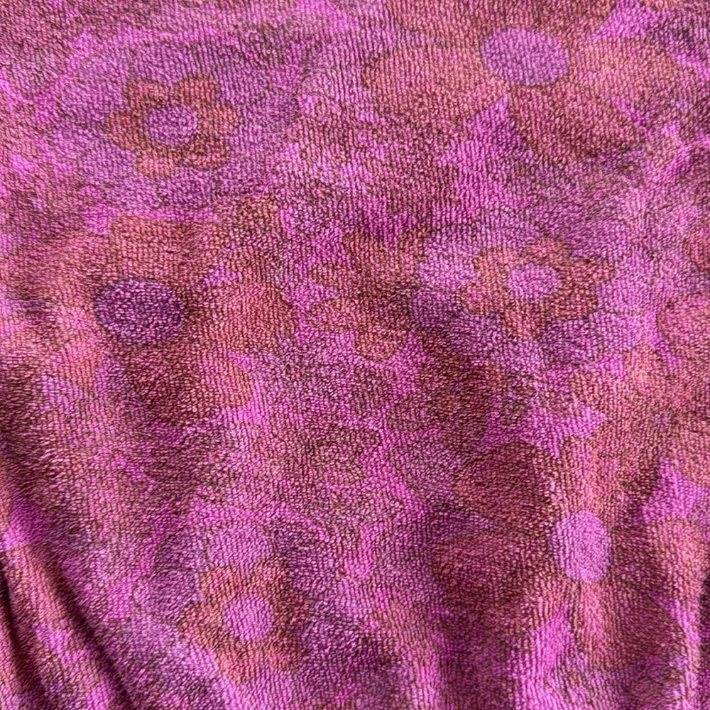 🌸LONGLIVETHEQUEEN Mauve Floral Terry Sweatshirt & Matching Shorts, size 12 - Picture 3 of 7